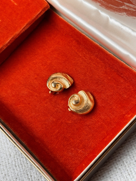 Pendientes vintage de nautilus